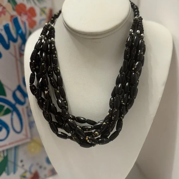 Minimal Necklace, Statement COLLAR, Thin Multilayered - Picture 2 of 11